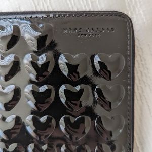 Marc Jacobs Embossed Heart Phone Wristlet wallet